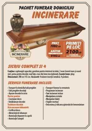 Pachet Incinerare Domiciliu